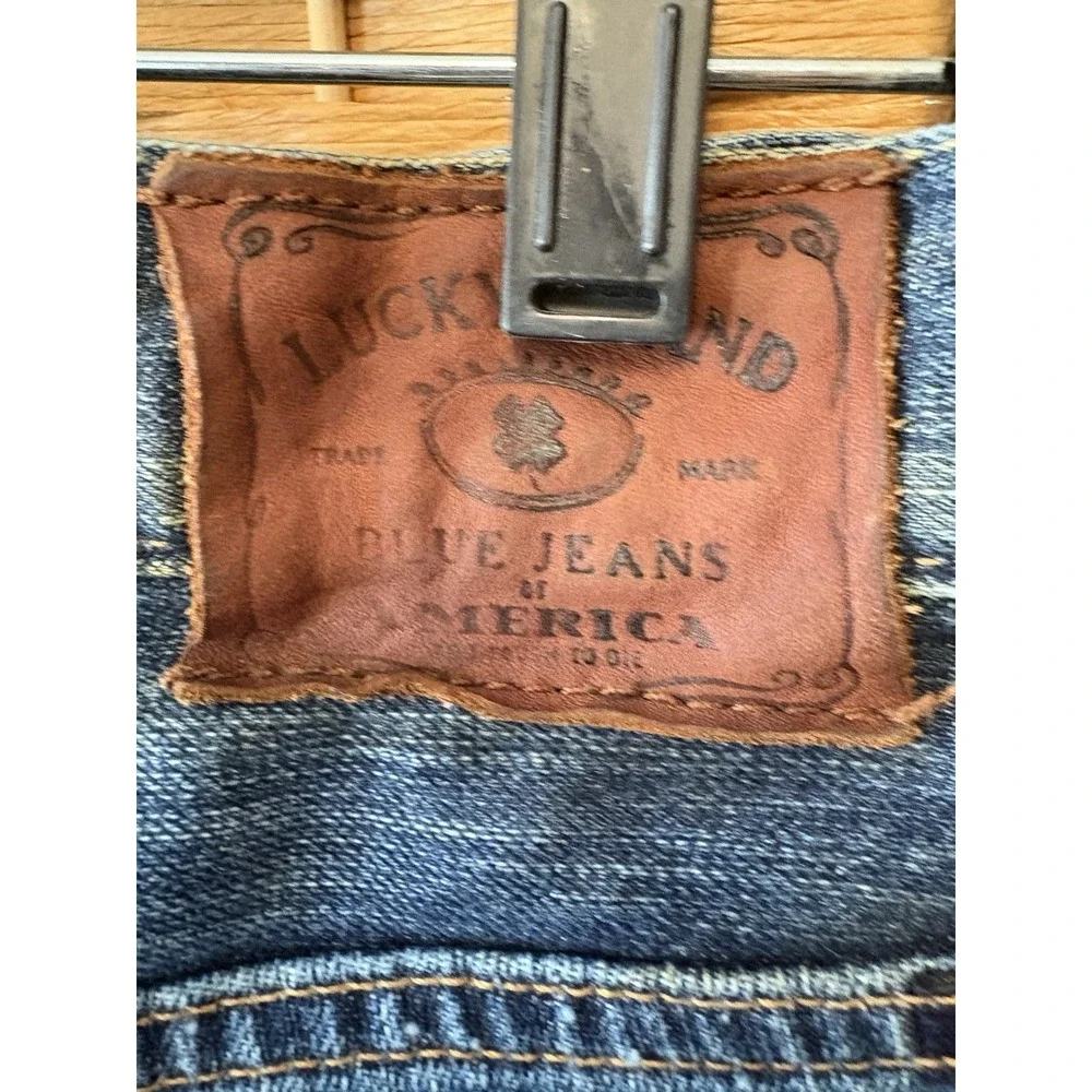 LUCKY BRAND‎ Dean Jeans Men 29x32 Straight Leg Stretch Blue Dark Wash Denim